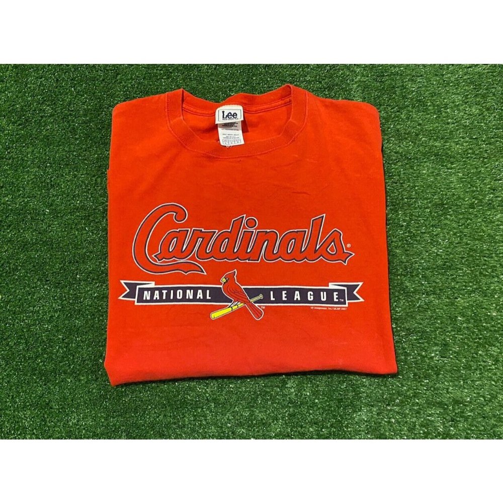 Retro Y2K Vintage Lee Sport St. Louis Cardinals script logo t-shirt large red